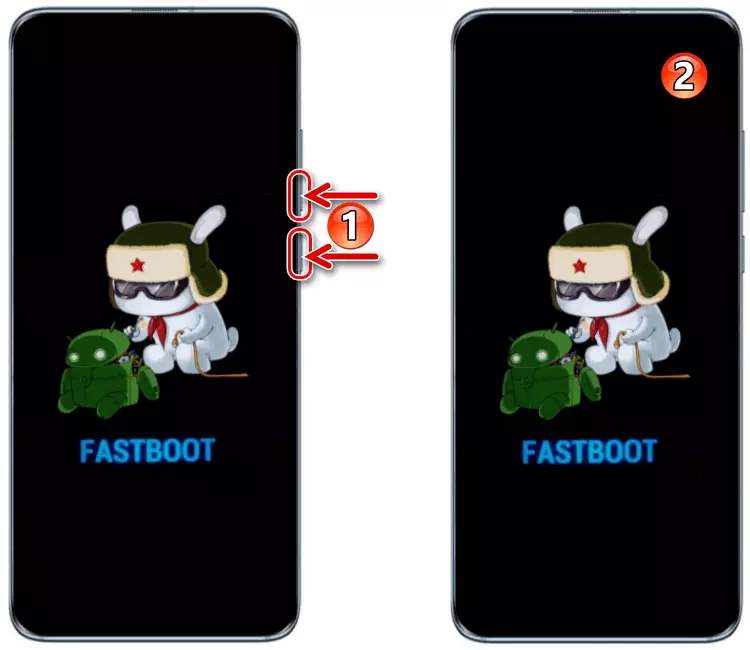 Xiaomi fastboot herstart de modus op de smartphone