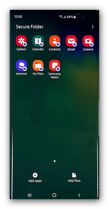 Folder dilaporkeun Folder pikeun nyumputkeun aplikasi dina Android Samsung ku folder Aman