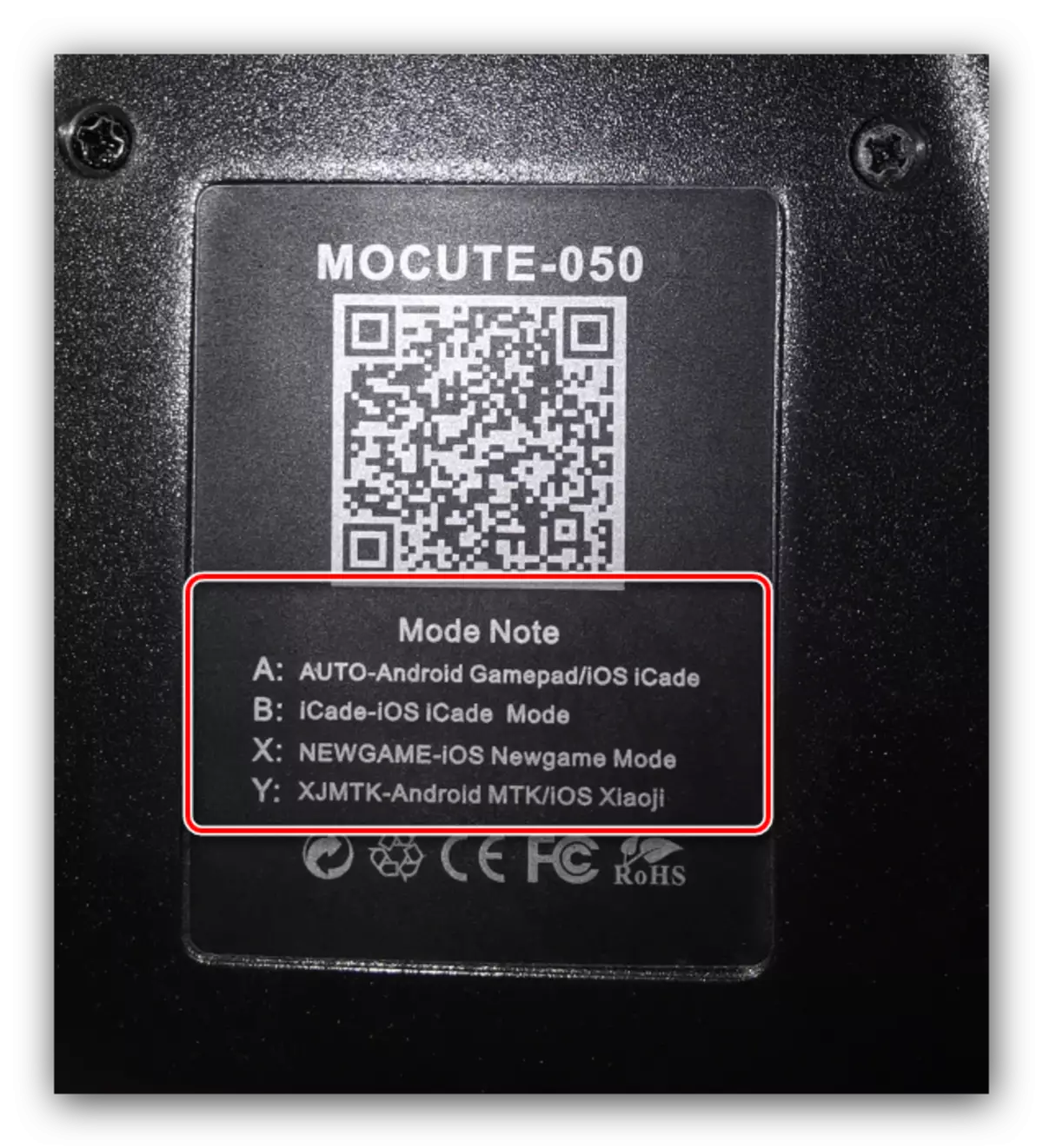 Priključak Mode Kodovi za konfiguraciju bežične Gamepad u Android