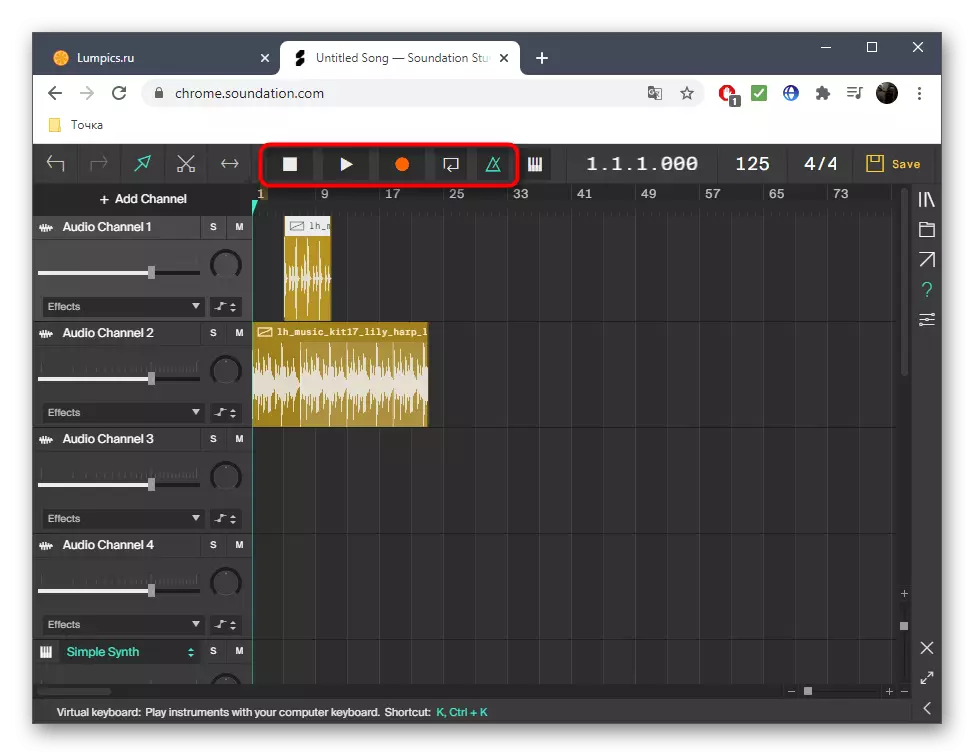 Track Play Tools During Information in the Soundation Online Service