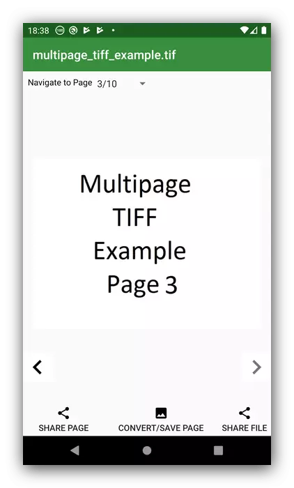 Outdoor in Tiff Manager Documento per la visualizzazione TIFF su Android