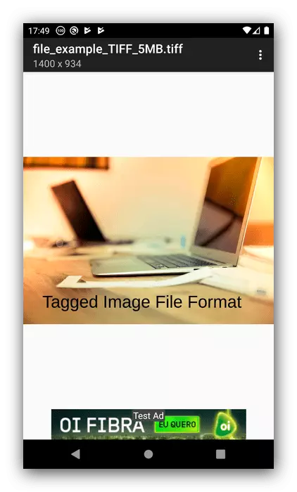 Se filen i Multi-Tiff Viewer Gratis å åpne TIFF på Android