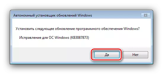 Bekræftelse af installationsopdateringen for at løse SSD-genkendelsesproblemer i Windows 7