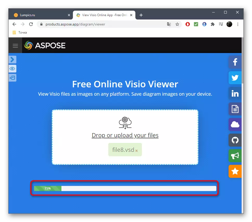 تحميل ملف عند فتح VSD عبر خدمة ASPOSE على الانترنت