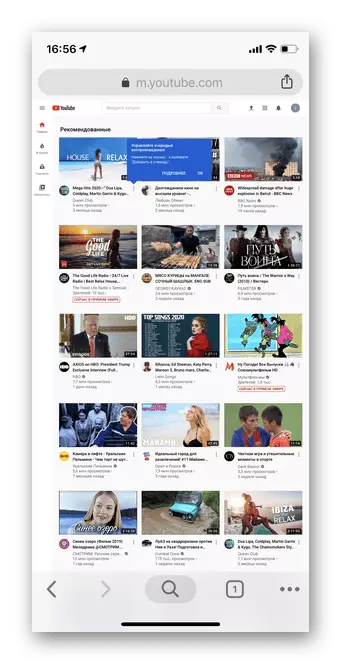 Video di scelta per la visualizzazione di Youtube sullo sfondo Chrome Ios
