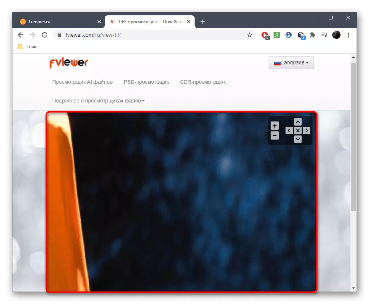 Manuálne škálovanie obrazu pri prezeraní cez online servis Fviewer