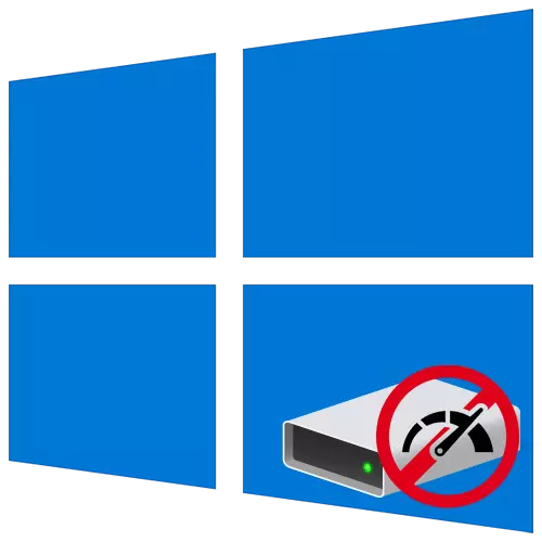 Inserció d'un disc 100 per cent en Windows 10