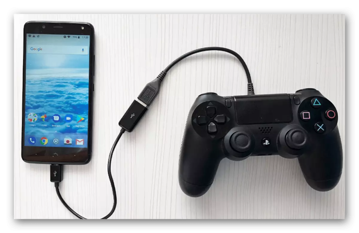 Tengdu DualShock 4 til Android með OTG tækni