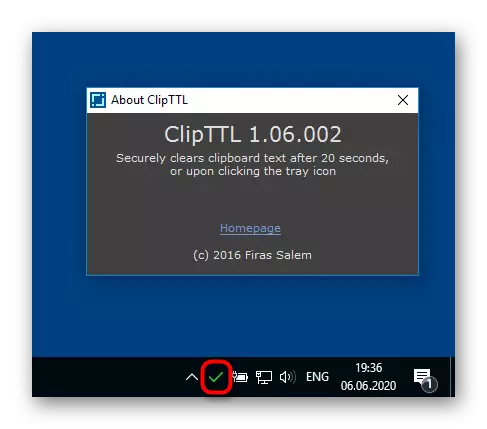 Pulogalamu ya Clipttl yoyeretsa ma clipboard mu Windows 10 mu Windows 10