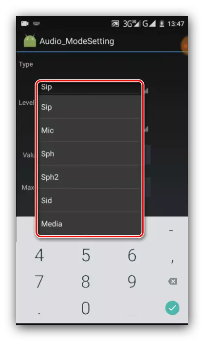 Cài đặt của thiết bị menu kỹ thuật để bật micrô Android