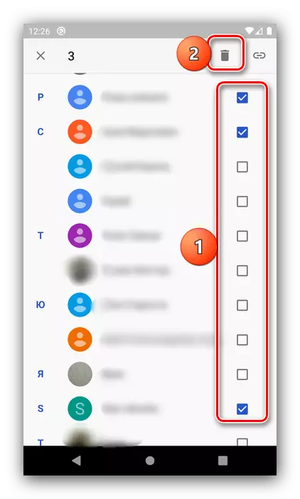 Android sistem araçlarındaki uzak kişileri kaldırmak için Adres Defteri girişlerini seçin.