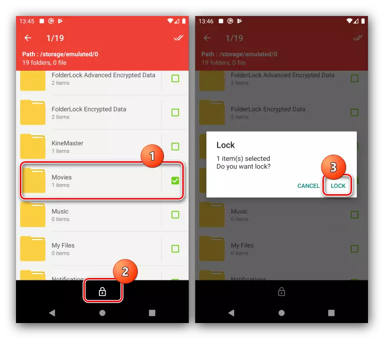 Android'de gizli klasörleri gizlemek için klasör Hider'e dizinler ekleme
