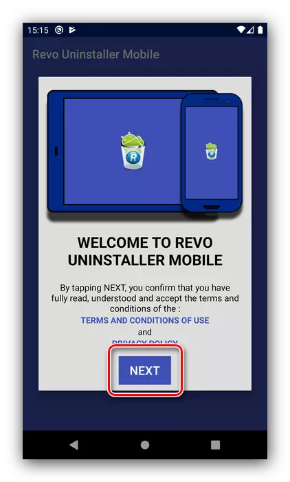 Begynn å bruke Alice fjerning fra Android Telefon via Revo Uninstaller Mobile
