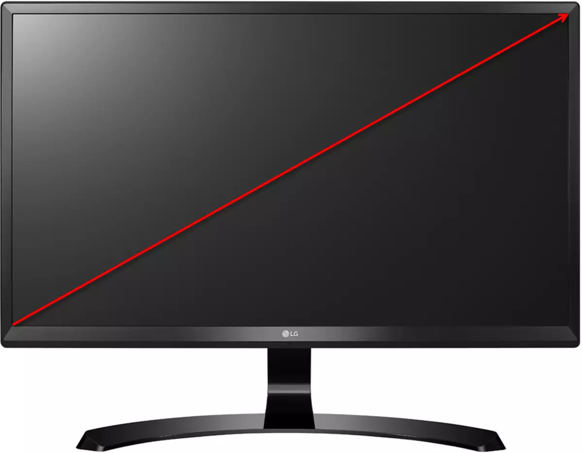 正确测量显示器屏幕的对角线