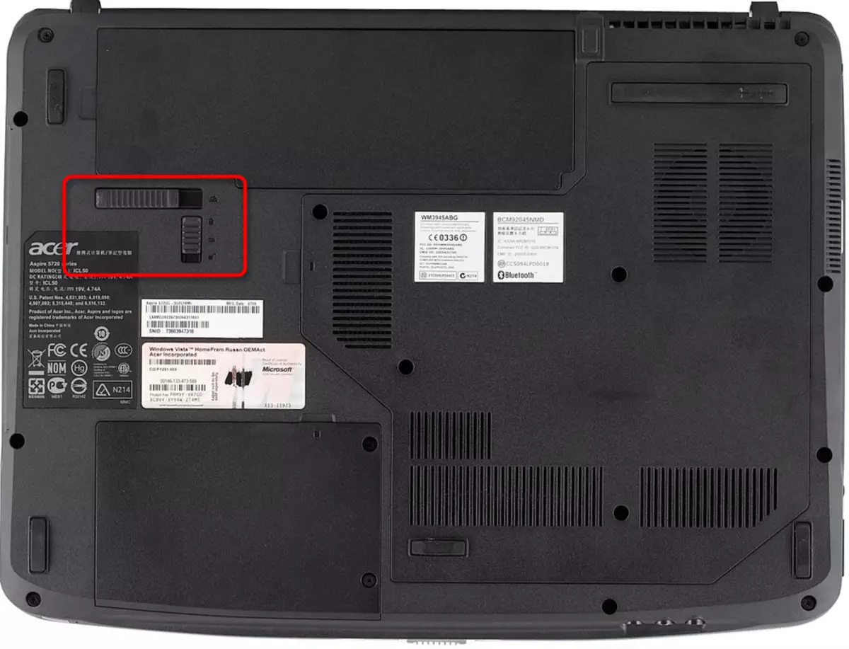 Latches hou 'n laptop battery
