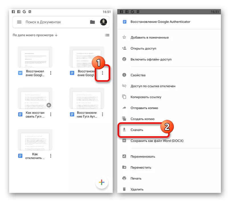 Anar a descarregar el document a Google Docs