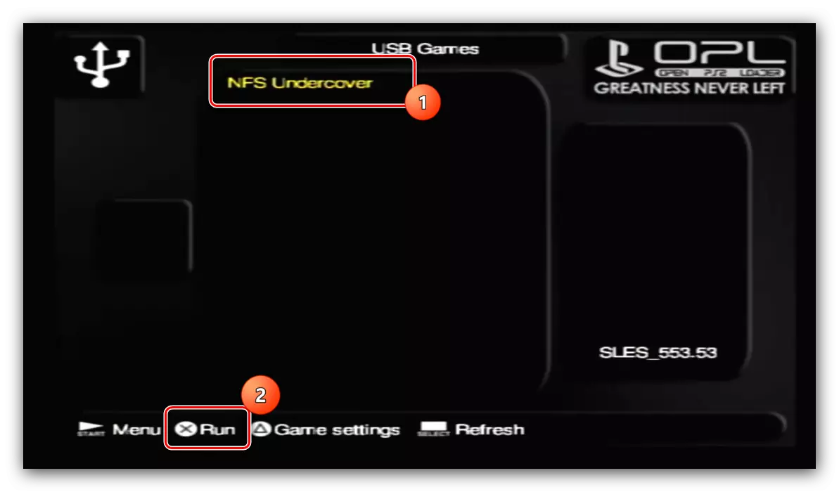 PlayStation 2 တွင် USB drive နှင့်ဂိမ်းကို UPL မှဖွင့်ခြင်းဖြင့်အသုံးပြုခြင်း