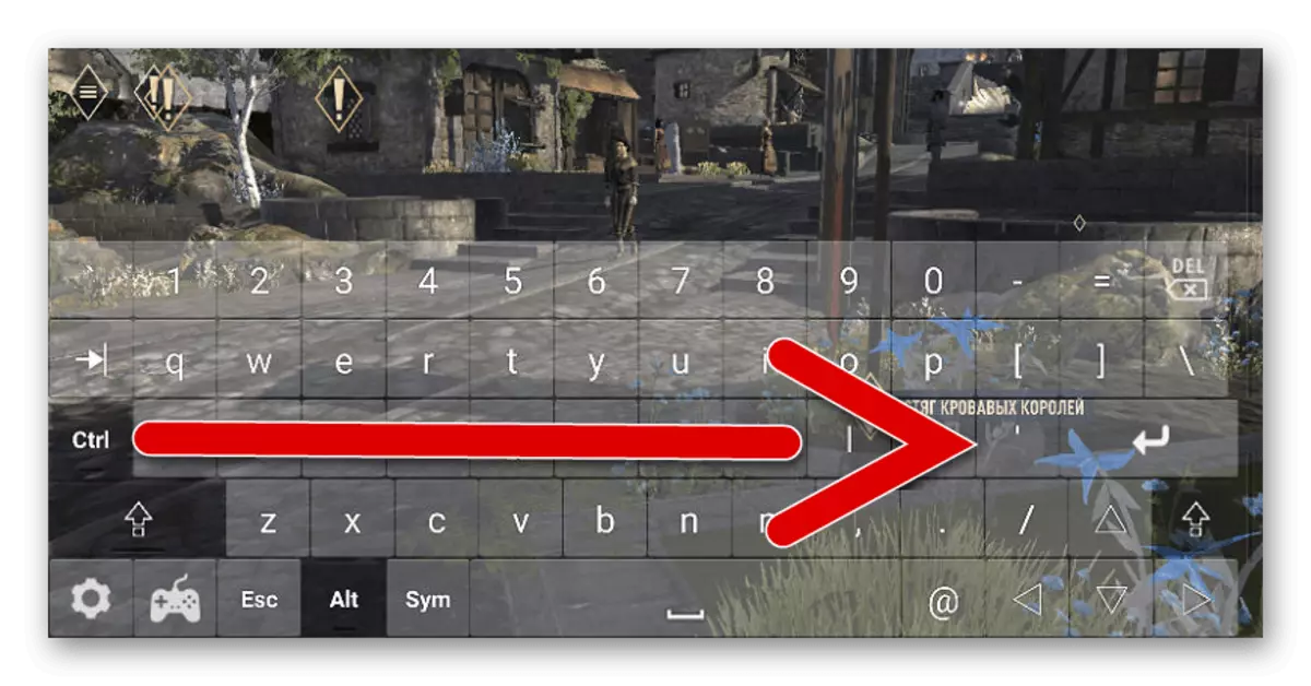 Skifter fra tastaturet på gamepadet under spillet