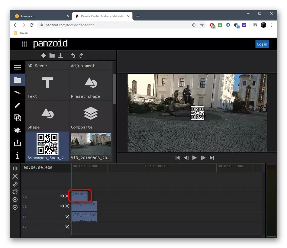 Nastavení doby trvání přehrávání snímků ve videu prostřednictvím online služby Panzoid