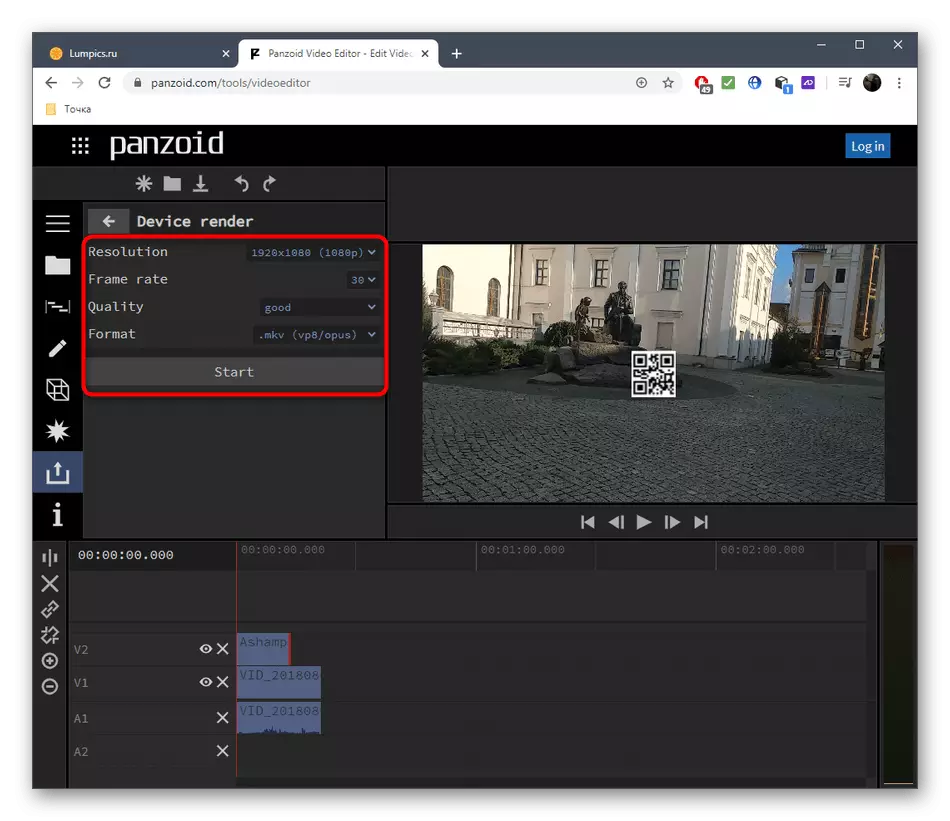 Wielt Optiounen fir Video a Panzzoid ze spueren