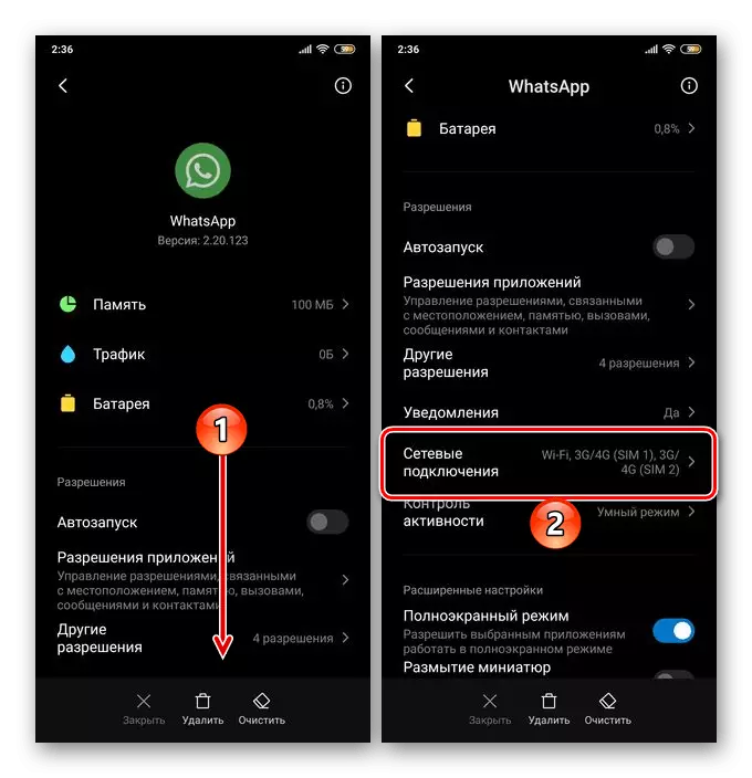 Aneu als paràmetres de connexions de xarxa al telèfon intel·ligent Xiaomi amb sistema operatiu Android