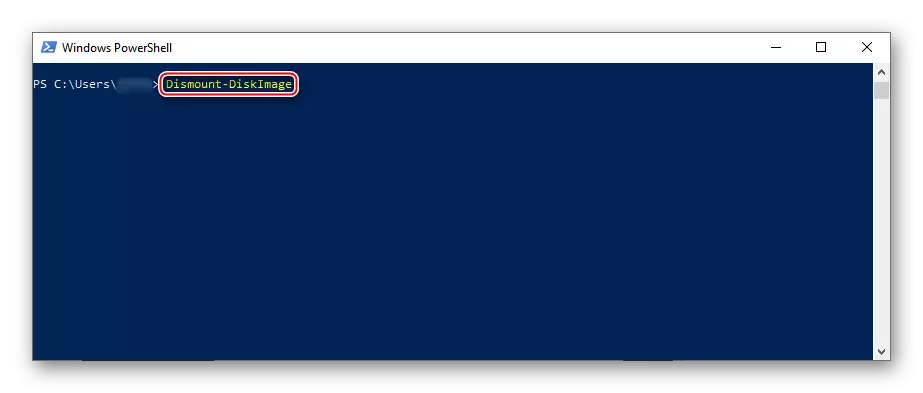Command executing an ISO image in PowerShell