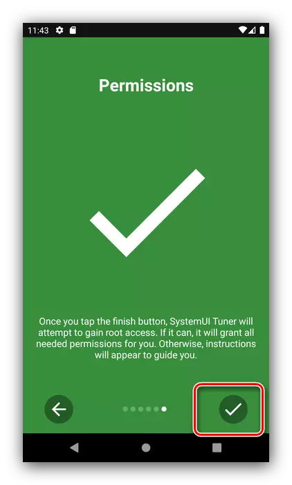 O final do tutorial para devolver o sintonizador de UI do sistema en Android a través de software de terceiros