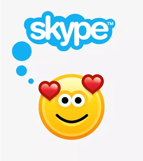 Як використовувати приховані смайли в Skype лого