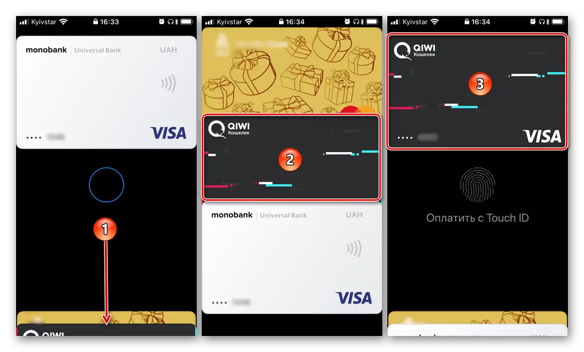 Ändern der Standardkarte beim Bezahlen der Brieftasche auf dem iPhone