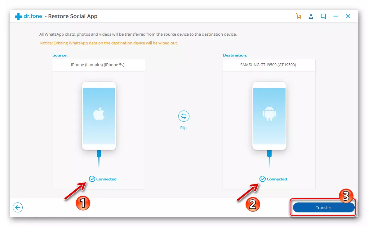 Whatsapp Wéi Transaktioun a Messagesprooch selwer mat iPhone op Android ze transferéieren
