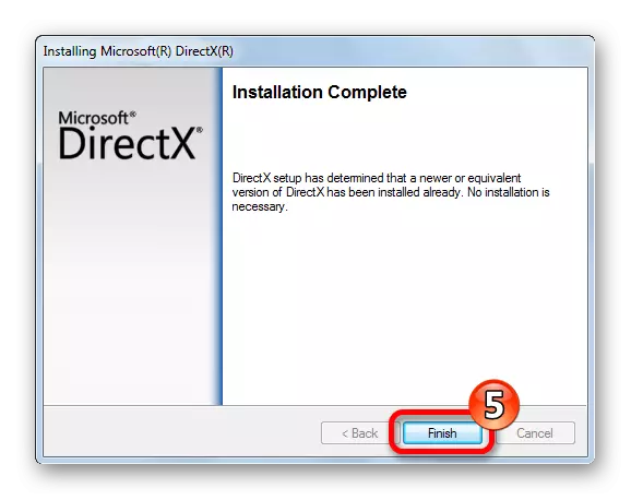 Perbarui DirectX selesai