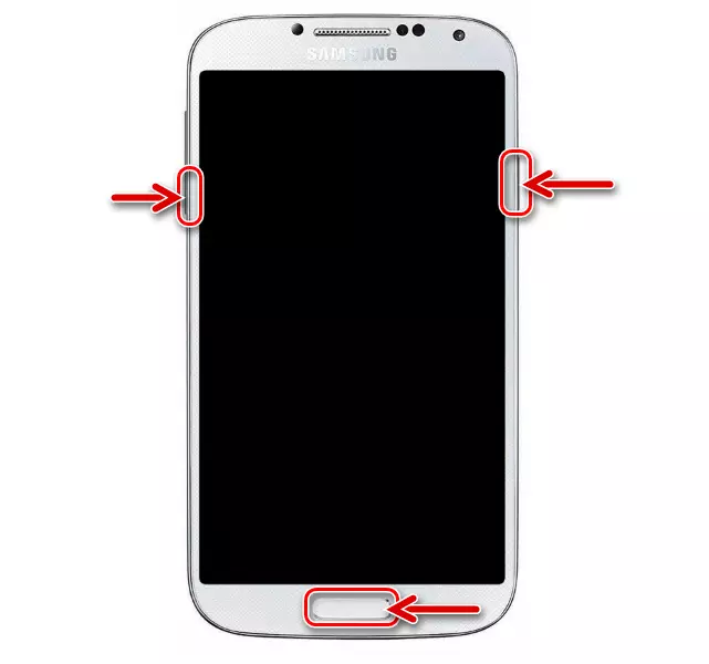 Samsung Galaxy S4 GT-I9500 пераключэнне смартфона ў рэжым Download (Odin-рэжым)