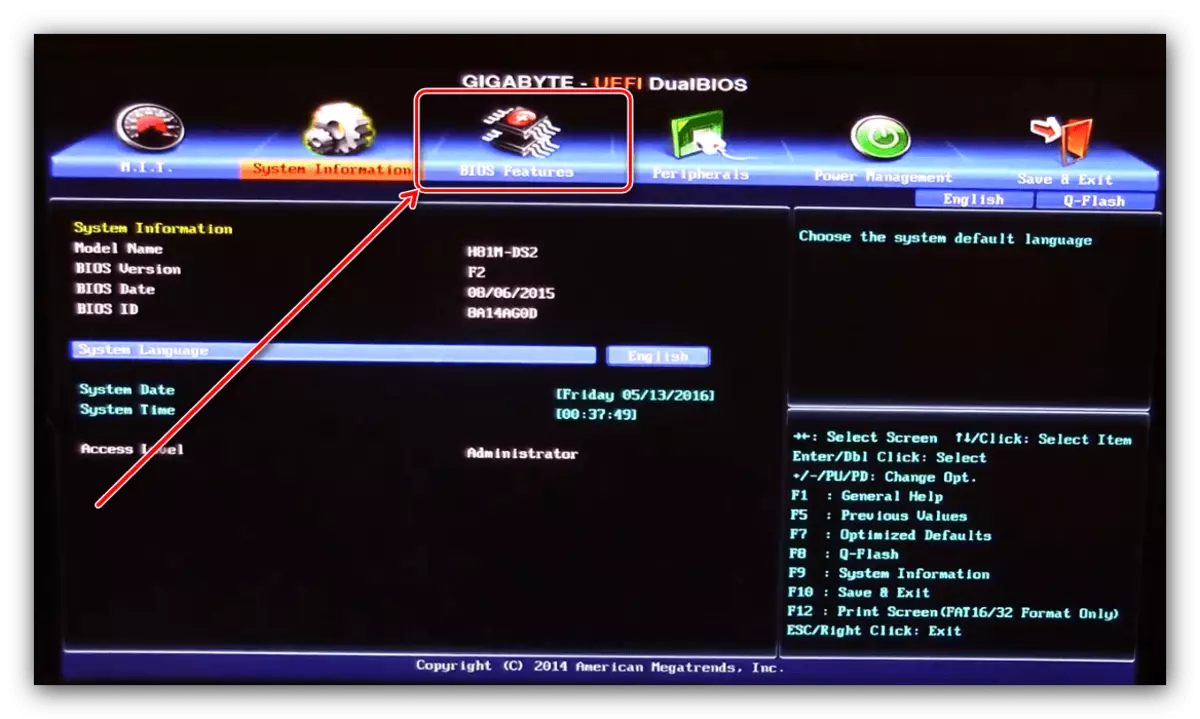 Åbn BIOS-indstillinger for at eliminere OX8030001-fejlen, når du installerer Windows 10
