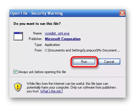 Visual C ++ installimise käivitamise kinnitamine Windows XP-sse korrigeerida dwmapi.dll