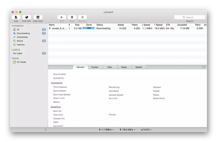 Завантажити μTorrent - торрент клієнт для macOS