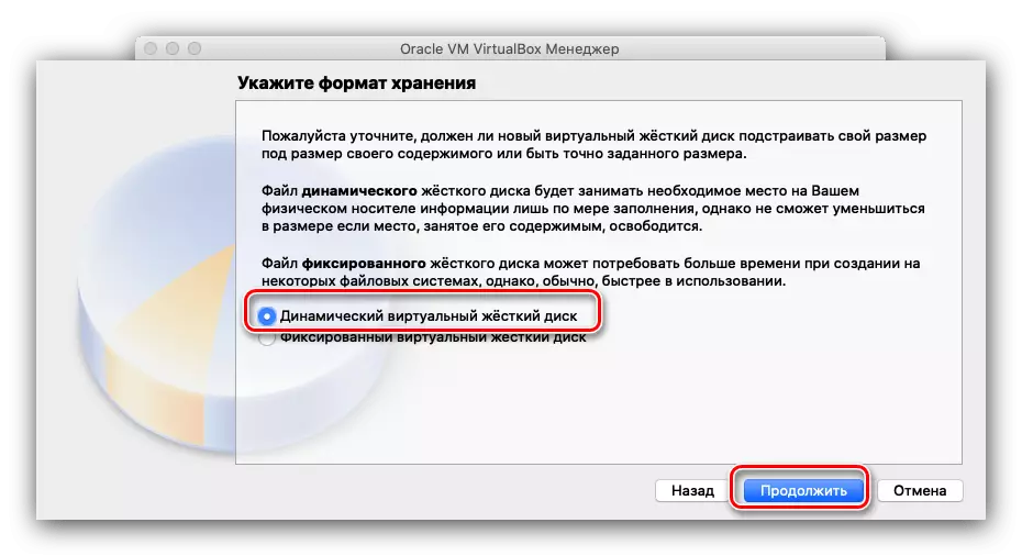 Windows 10 Hårddisklagringsformat för installation på MacOS via VirtualBox