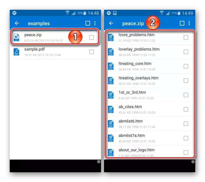 Cum să deschideți un format ZIP pe un smartphone cu Android