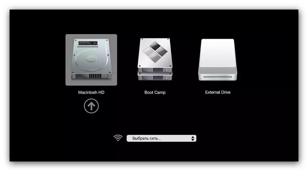 Selezionare un'unità in Gestione per MacOS scaricare da un flash drive