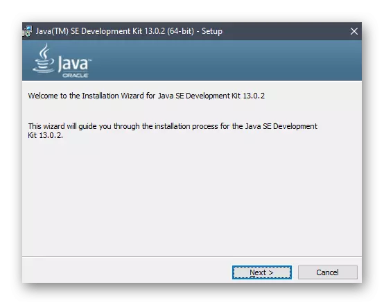 Maligayang pagdating window habang ini-install ang bahagi ng JDK sa Windows 10