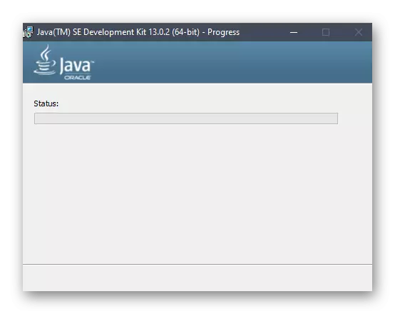 Naghihintay para sa pag-install ng mga bahagi ng JDK sa Windows 10