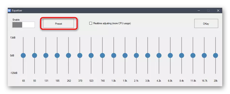 Transport pentru a vizualiza profilurile de egalizator salvat ale programului special Windows 10