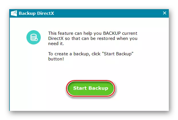 Pagkumpirma sa backup DX Backup sa Dhu