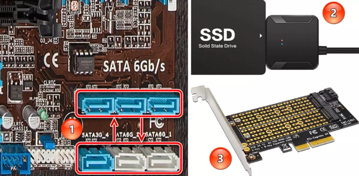 SSD துவக்க சிக்கல்களுடன் இணைப்பு மாற்றவும்