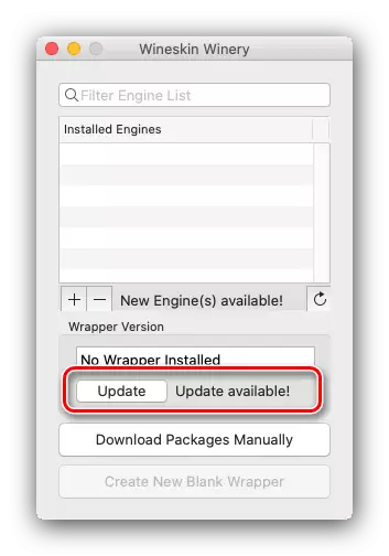 Weine-Update für den Einsatz in MacOS