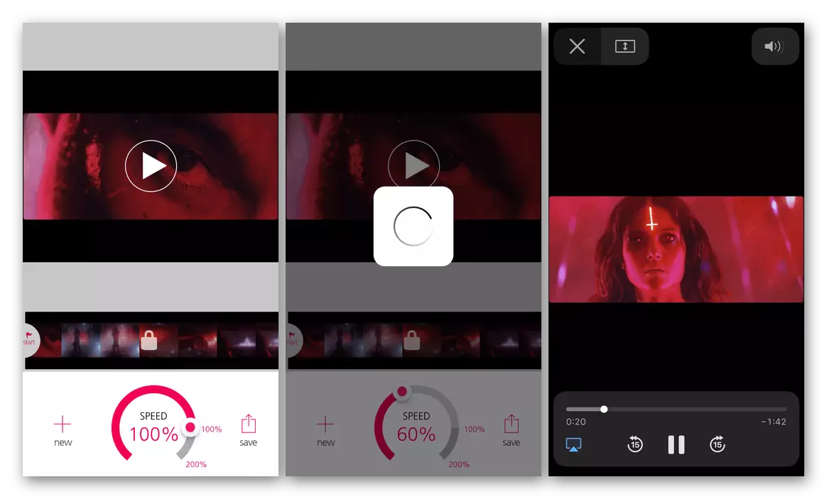 Դիմում Slo Mo Video, iPhone- ի տեսանյութը դանդաղեցնելու համար