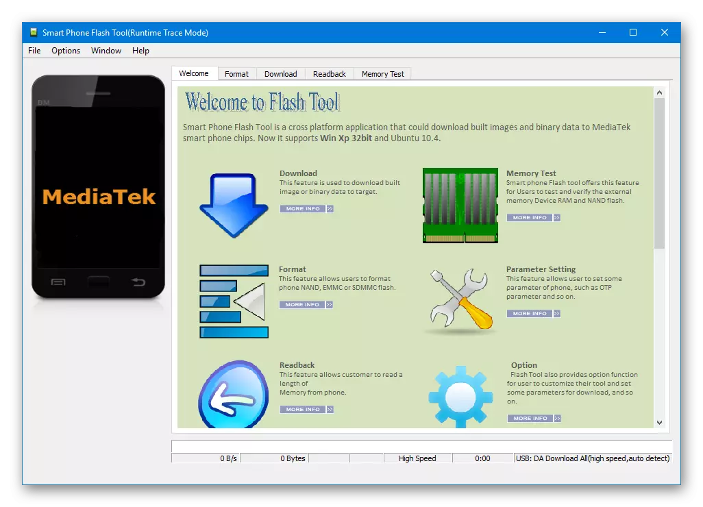 Lenovo S660 SP Flash Tool-programma voor smartphone-geheugenmanipulatie