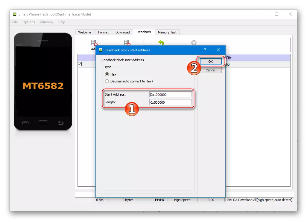 Lenovo S660 Lenovo SP Flash tööriist Loe parameetrid NVRAM Dump