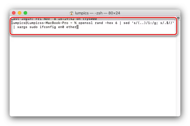 Random Mac Adress Kommando op Macos duerch den Terminal