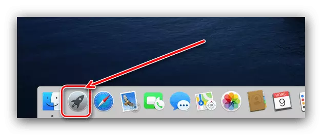 Chạy Launchpad để truy cập thiết bị đầu cuối để kiểm tra địa chỉ MAC trên MacOS