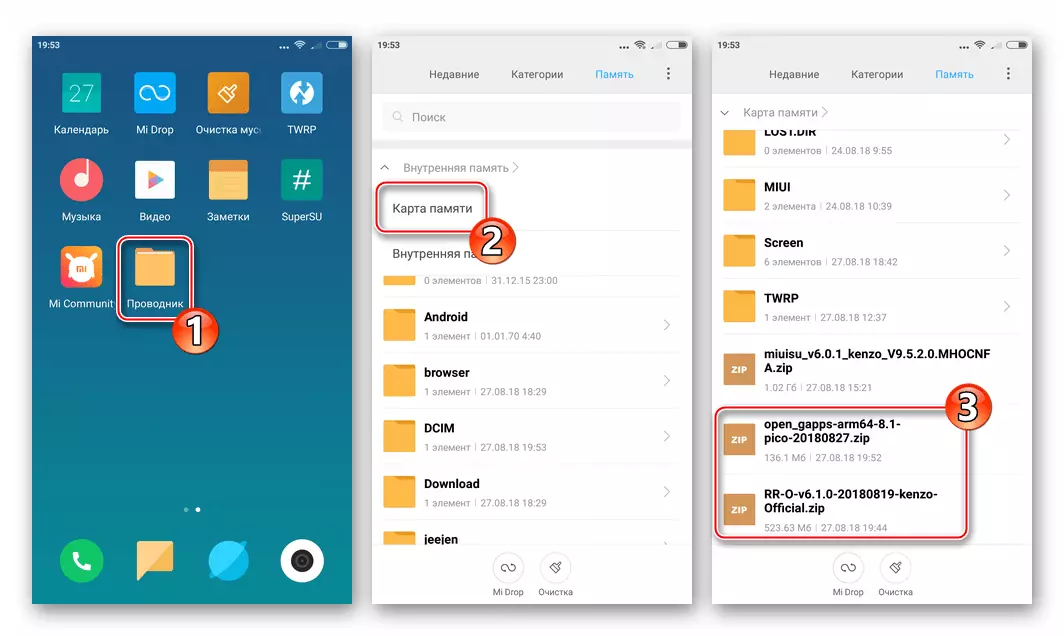 Xiaomi redmi Nota 3 Pro Kopiëring Custom Firmware en Gapps op die Memory Card